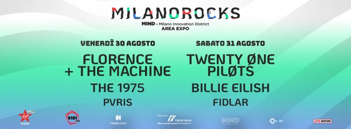 Milano Rocks: si arricchisce il cast delle giornate del 30 e 31 agosto con protagonisti Florence+TheMachine, Twenty-One Pilots e Billie Eilish